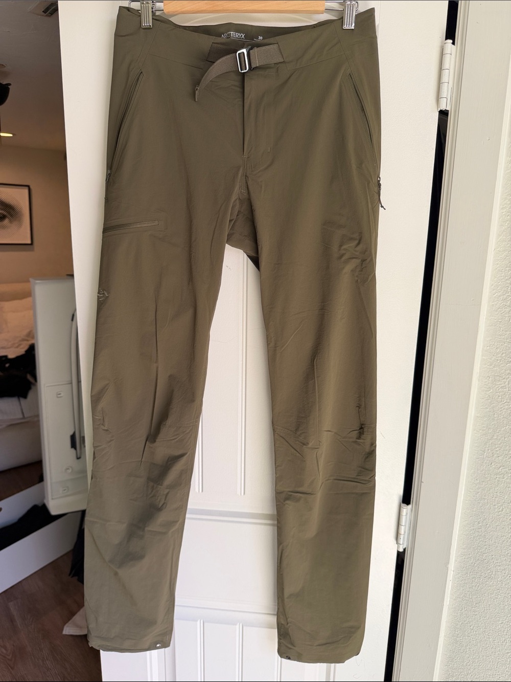 Arc'teryx Men's Olive Green Technical Cargo Pants
